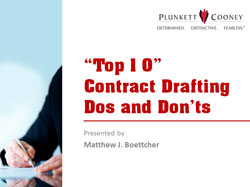 Contract Drafting Dos & Don'ts Webinar Recording Contract Drafting Dos & Don'ts Webinar Recording