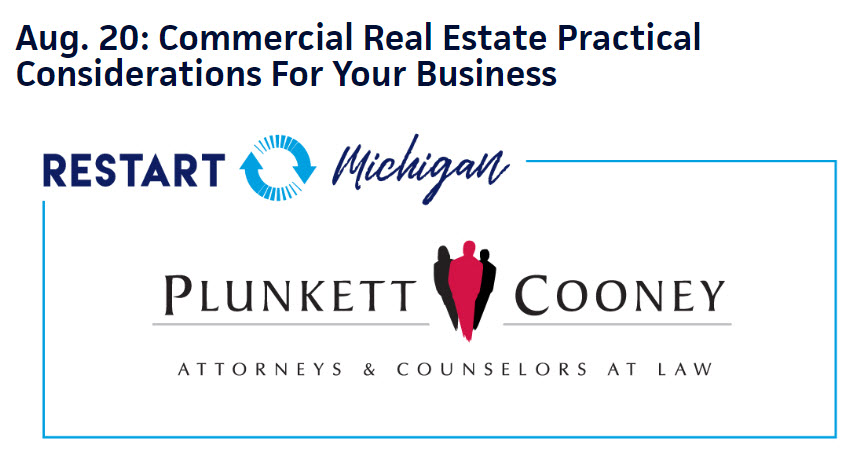 Commercial Real Estate Practical Considerations Detroit Regional Chamber Plunkett Cooney webinar