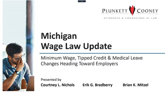 Michigan Wage Law Update Recording Michigan Wage Law Update Recording Title Page