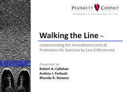 Walking the Line Fourth (4th) Amendment Webinar Walking the Line Fourth (4th) Amendment Webinar